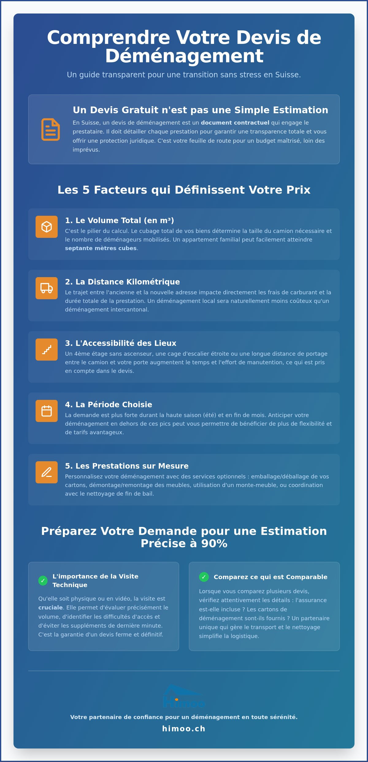 Devis déménagement gratuit : obtenez une estimation précise pour votre projet en Suisse