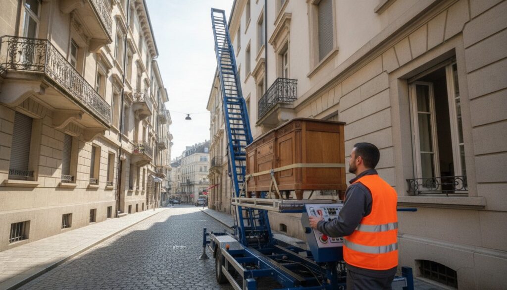 Location de monte-meuble avec technicien en Suisse : sécurité et efficacité pour votre déménagement