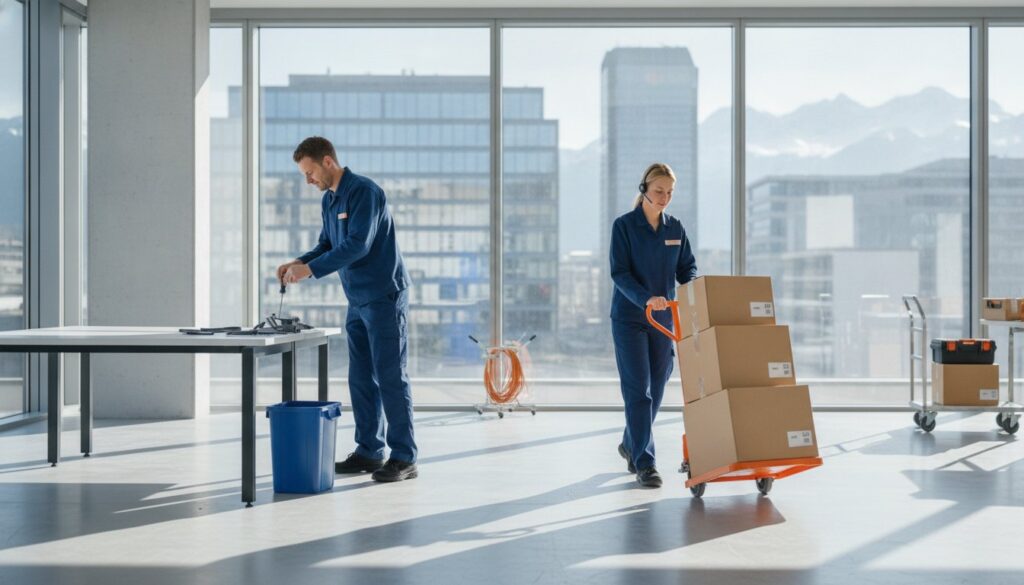 Débarras de locaux commerciaux en Suisse : Guide complet pour une transition professionnelle réussie