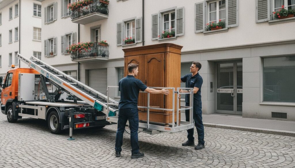Transport de meubles lourds en Suisse : Guide complet de manutention 2026